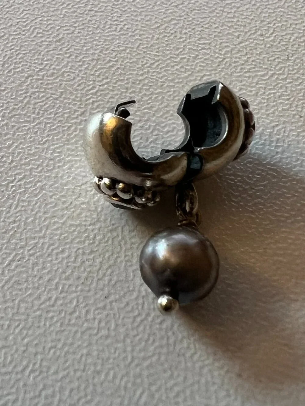 Pandora Clip‑On Dangle Charm – Sterling Silver S925 ALE